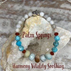 Gemstone beaded bracelet